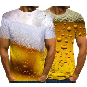 Beer 3D Printed T Shirt 